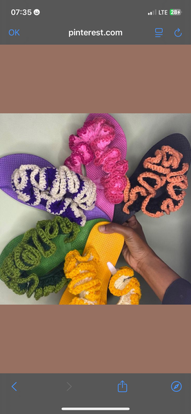 Chaussure en Crochet laine