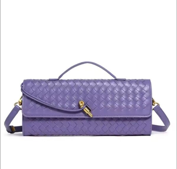 Sac à bandoulière en cuir tressé