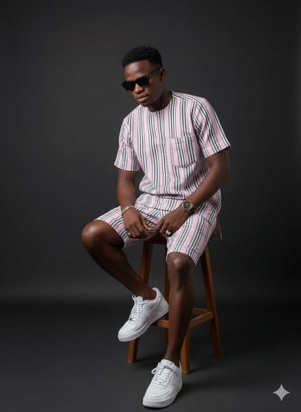 Ensemble Homme Rayé Élégant