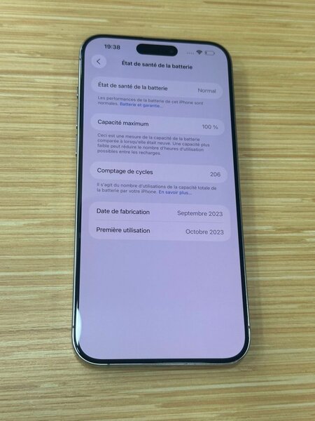 iphone 15 pro max 256Go