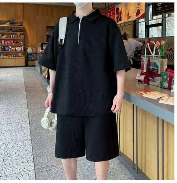 Ensemble décontracté noir homme