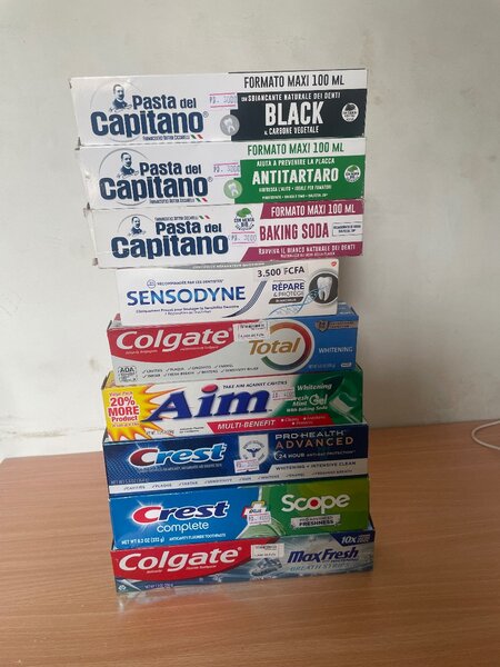 Pack de dentifrices variés