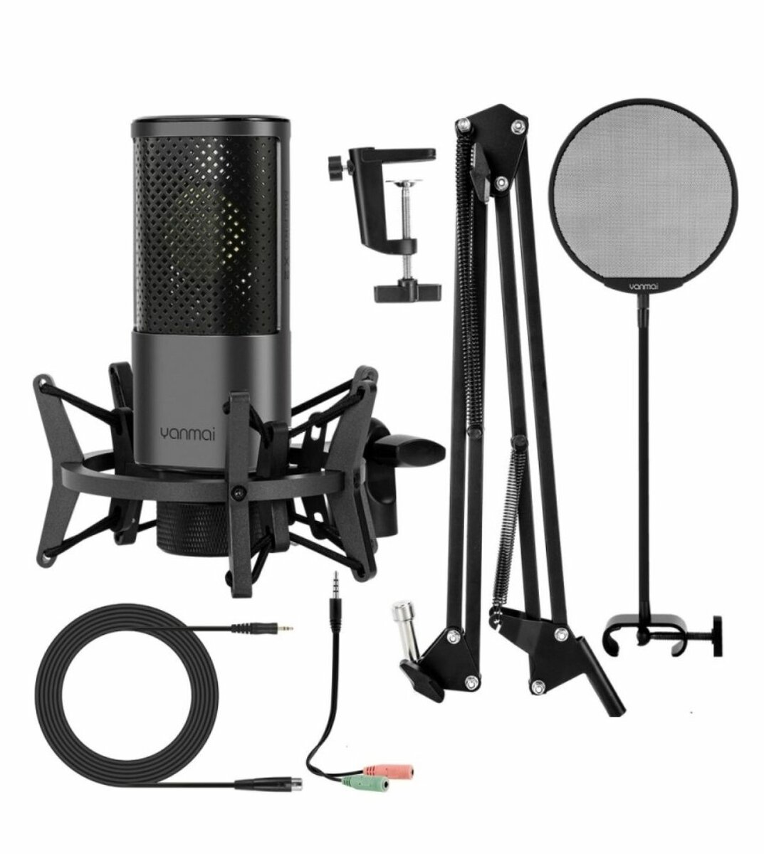 CONDENSER MICROPHONE KIT FOR STUDIO RECORDINGS X2 (L5.7 X W2