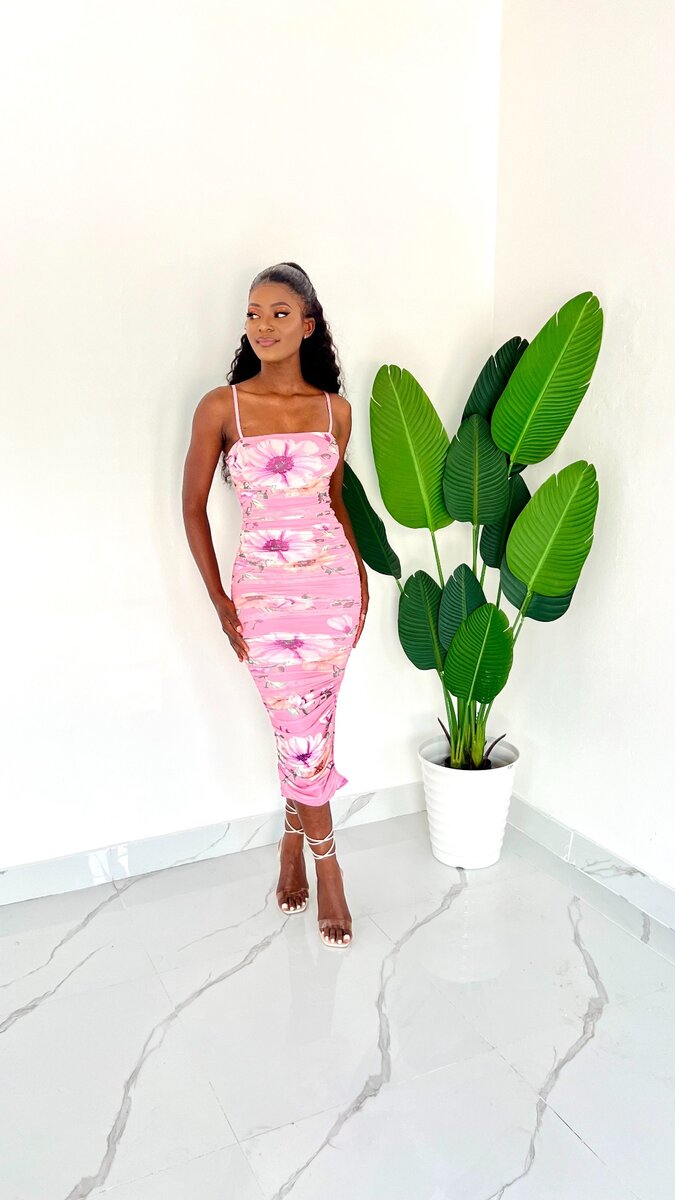 Bodycon floral dress