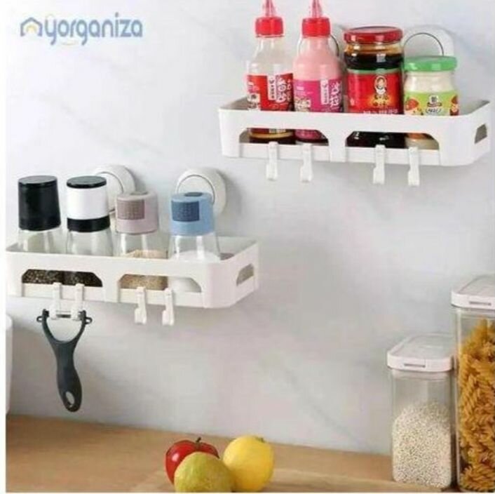Étagère murale avec crochets