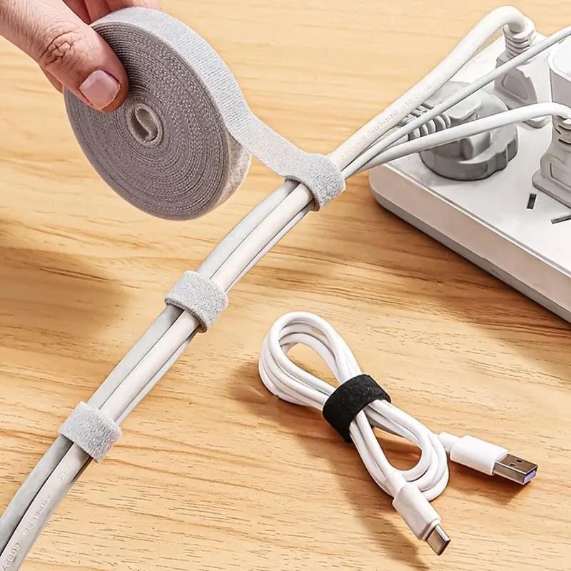 Rouleau organisateur pour câbles 5m