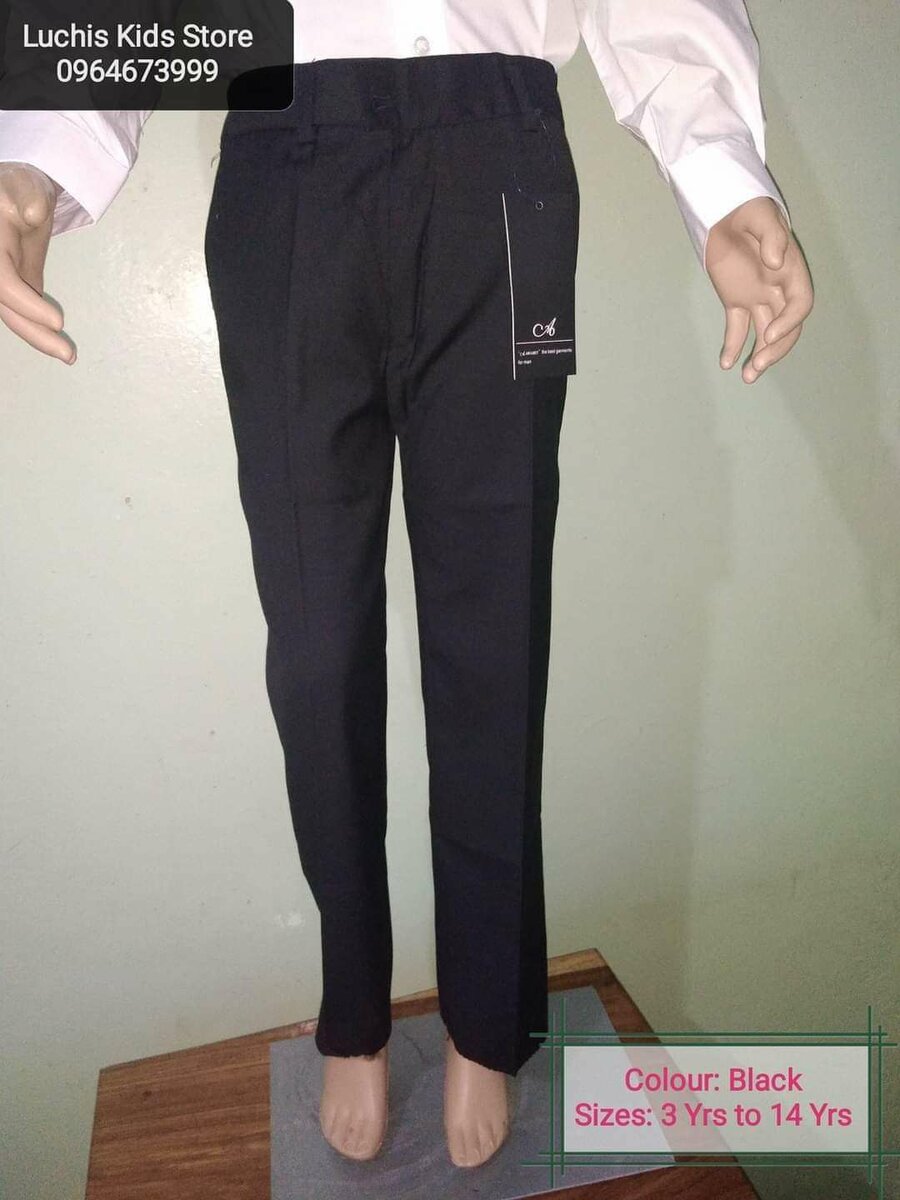 Black smart trousers