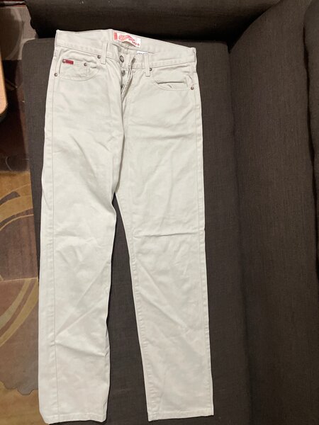 Jean blanc classique homme