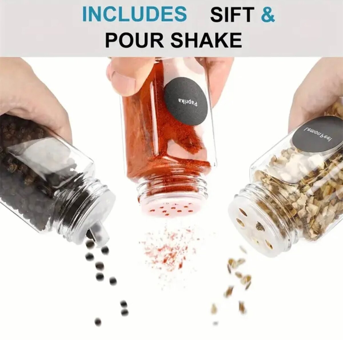 12pcs spice jars set
