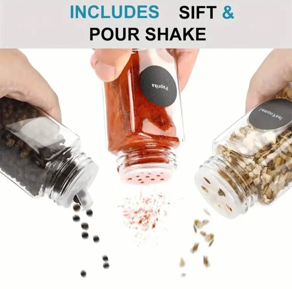 12pcs spice jars set