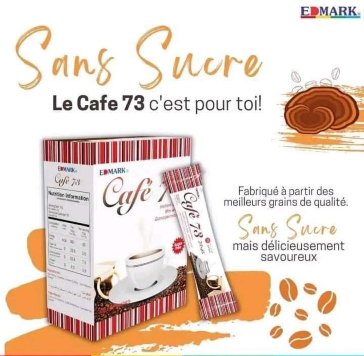 Café 73 Sans Sucre Ganoderma