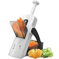Mandoline Food Slicer, Safe Vegetable Slicer, Salad Cutter, Kitchen Vegetable Chopper with Container