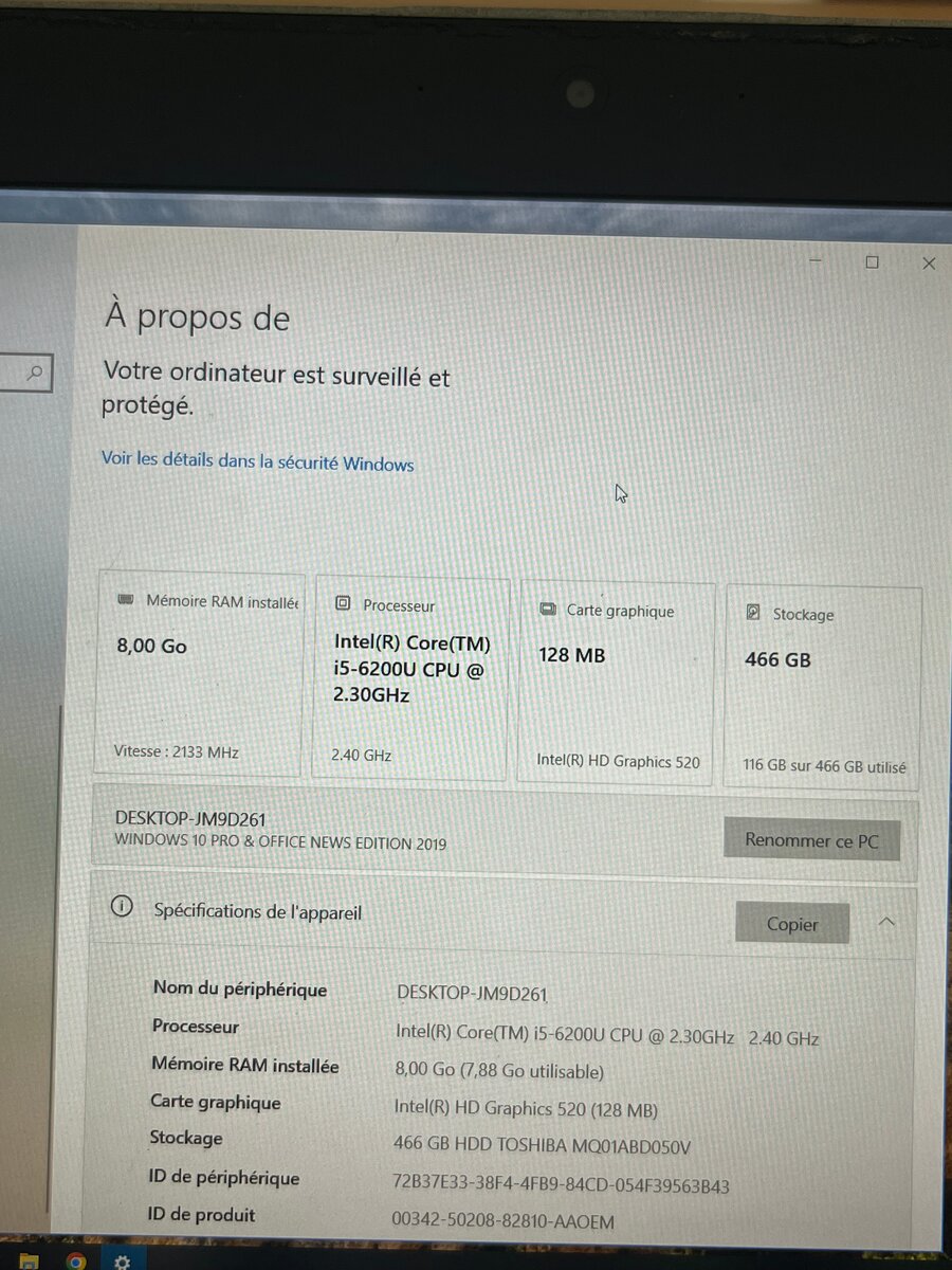 Ordinateur portable HP 14"