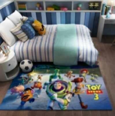 Tapis motif héros de dessins animés