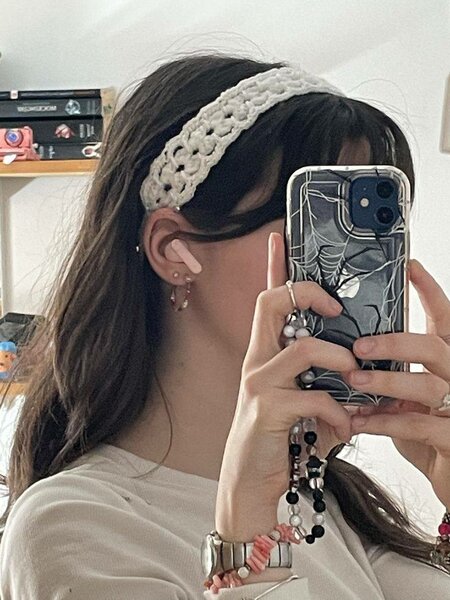 Bandeaux en crochet colorés