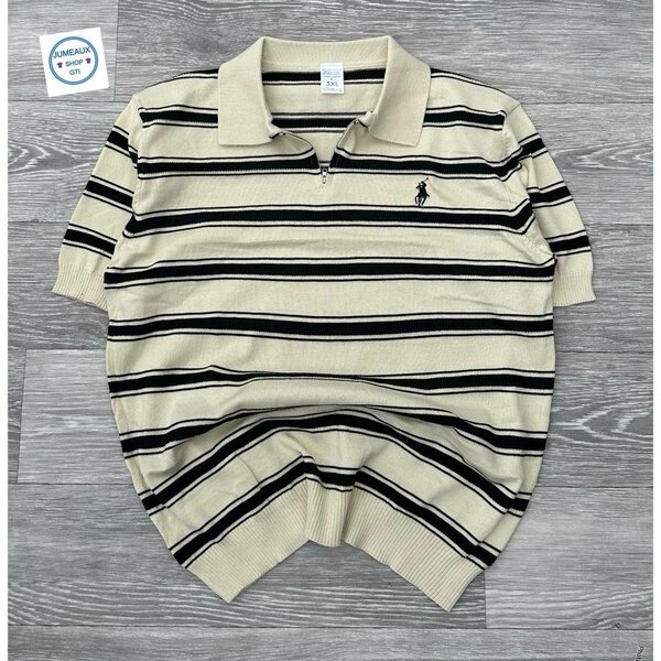 Polo homme rayé décontracté