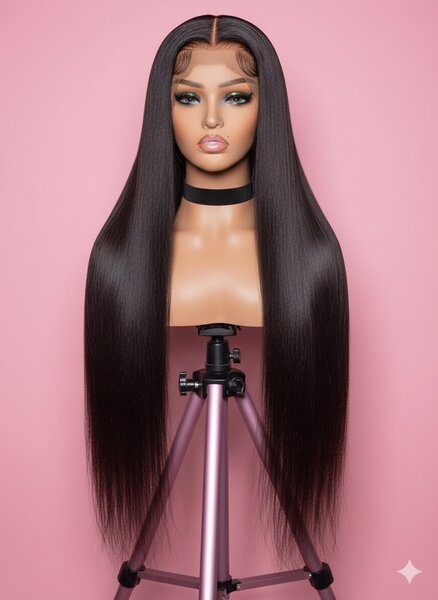 Perruque longue lisse soyeuse