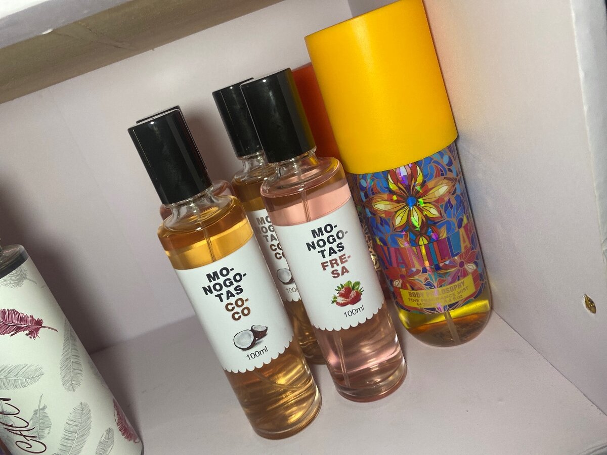 Body splashes and body mists