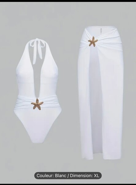 Maillot de bain et paréo étoile de mer
