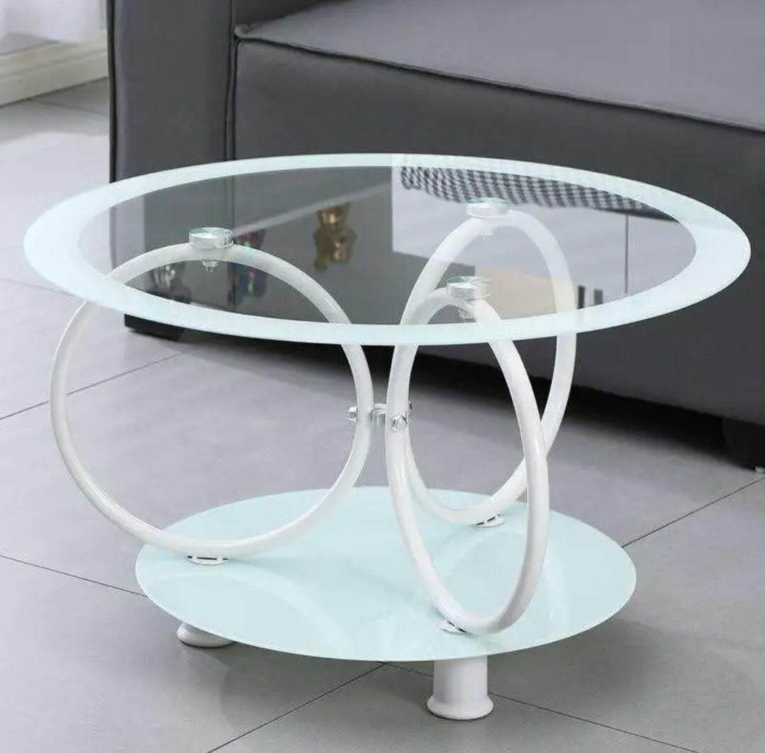 Table basse design en verre