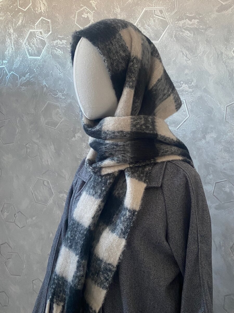 Шарф шерстяной из 100% шерсти