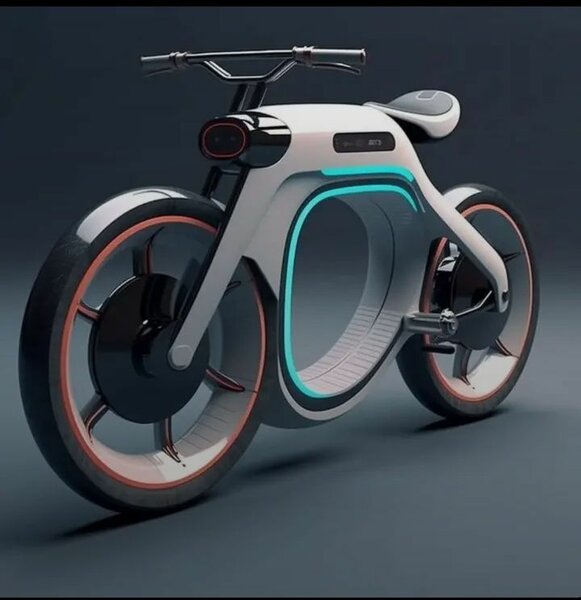 Vélo électrique futuriste