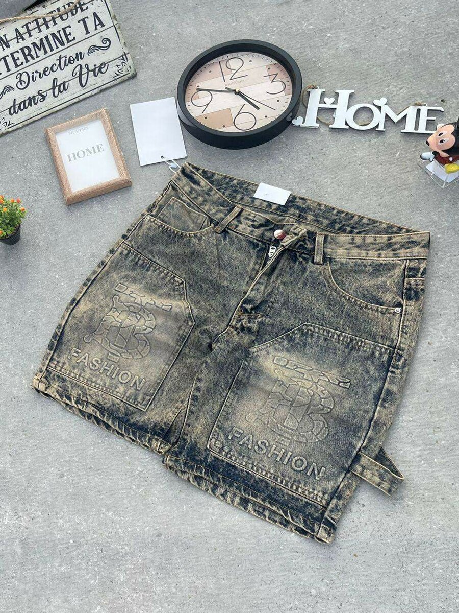 Shorts en jean délavés tendance