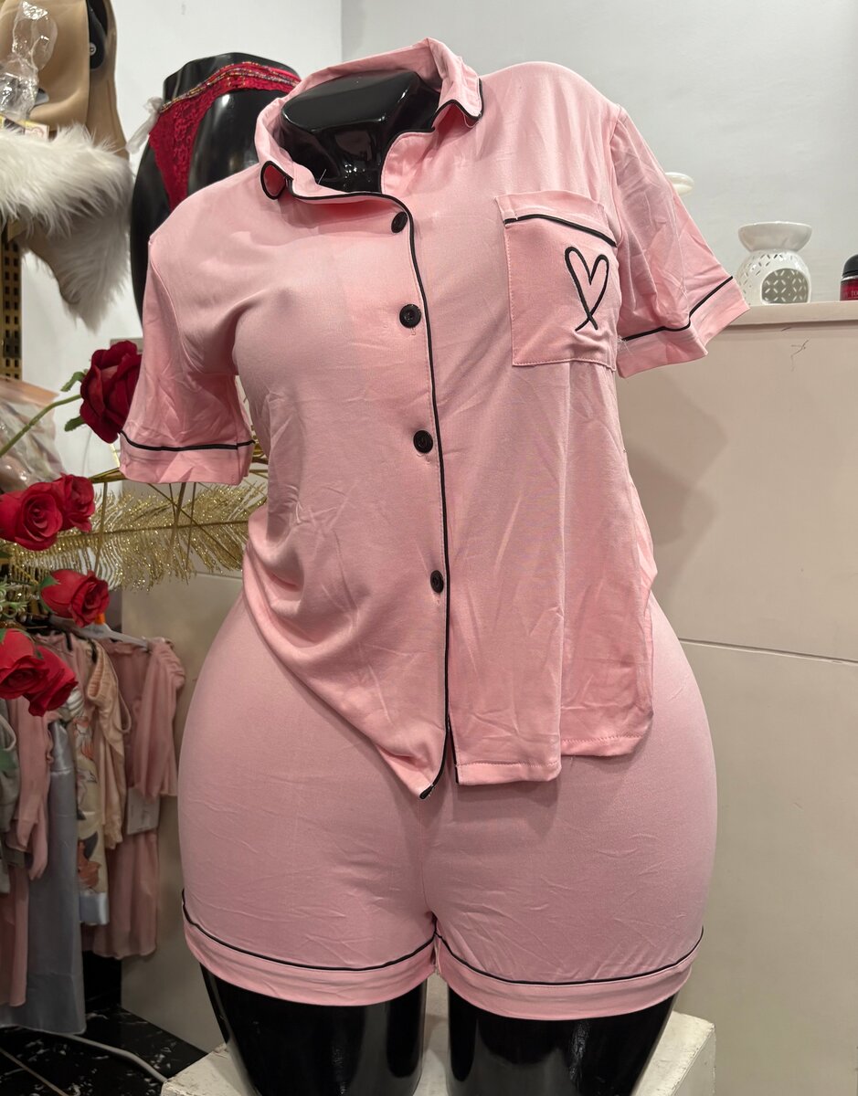 Pyjama court femme confortable