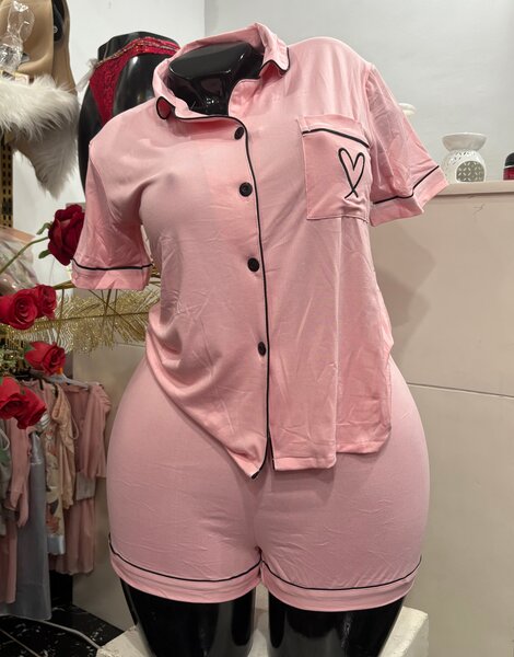 Pyjama court femme confortable