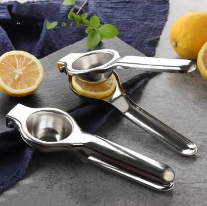 Squeezer-Lemon Squeeze-r Limo Nichor Steel-Stainless Steel Manual Single Press Lemon Squeezer - Silver