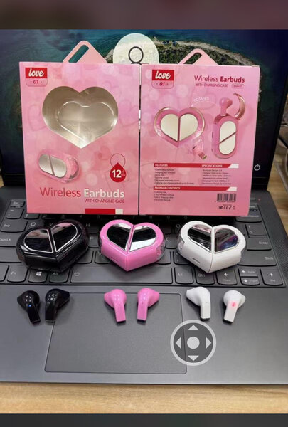 Écouteurs sans fil cœur Love