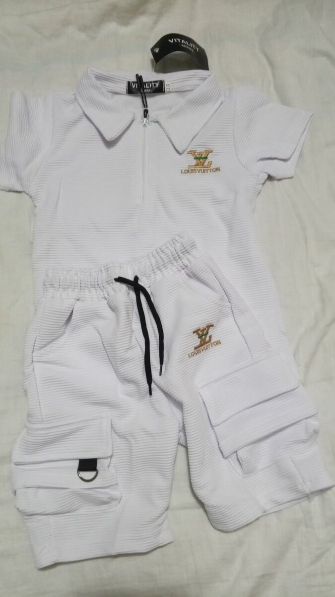 Ensemble été enfant blanc