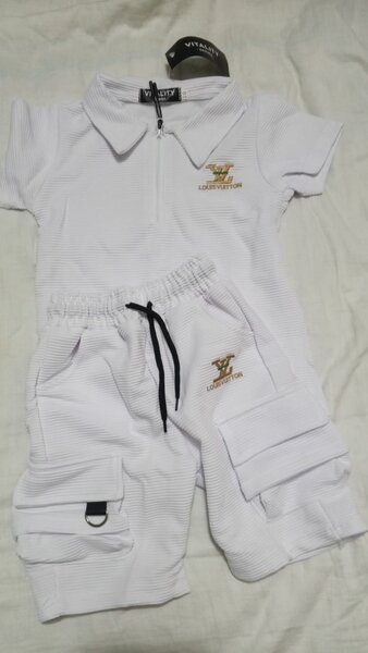 Ensemble été enfant blanc