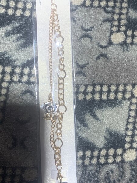 Bracelet chaîne dorée cœur