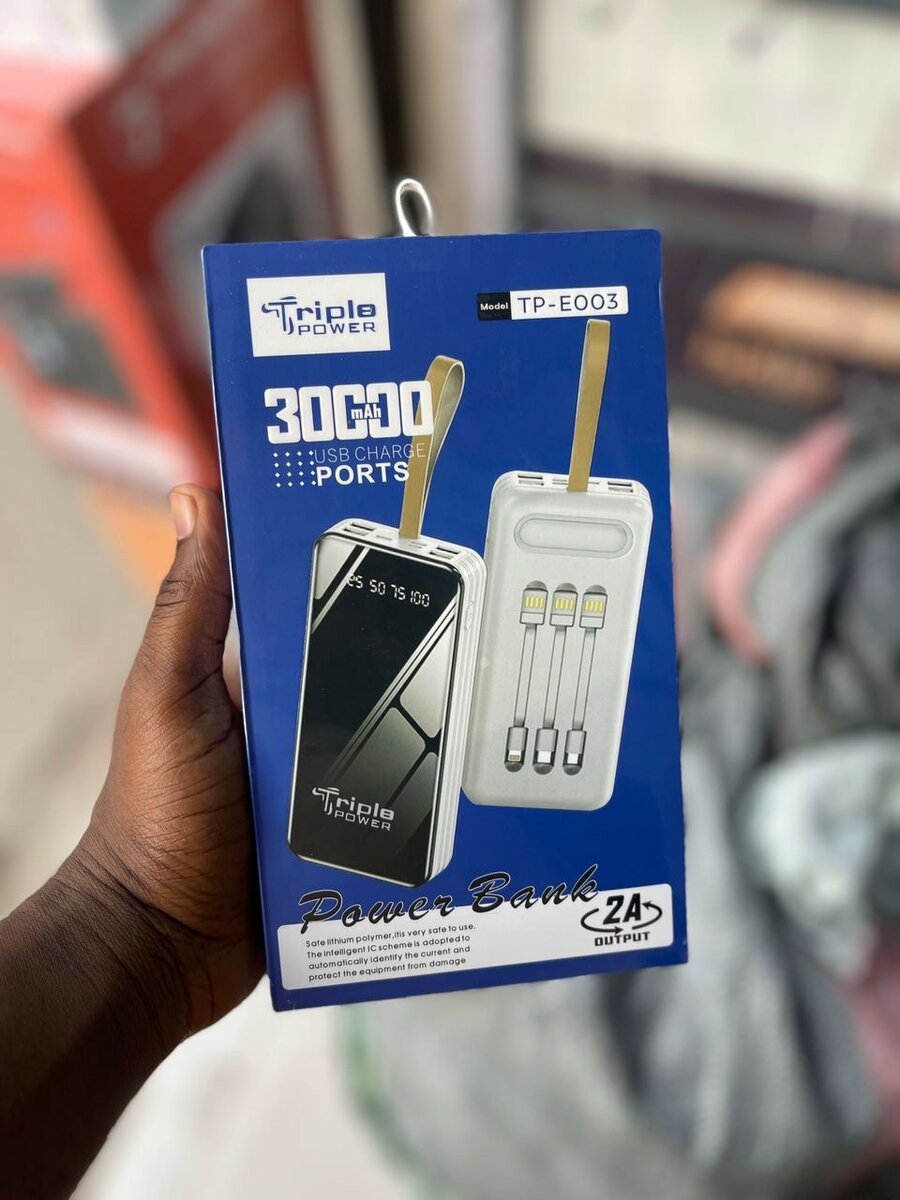 Triple Power 30,000mah Power Bank