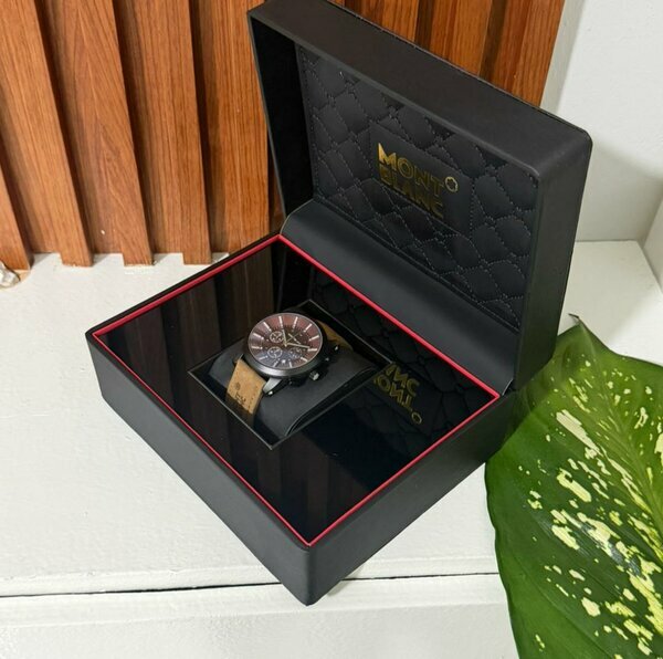 Montre Montblanc marron or coffret cuir edition 2024