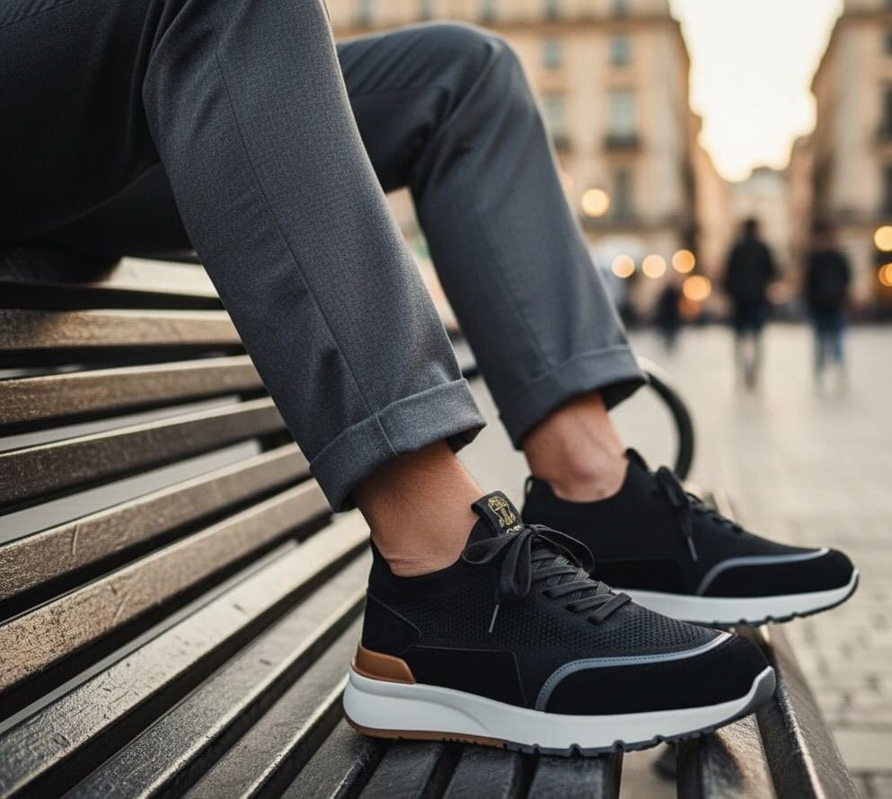 Baskets noires élégantes