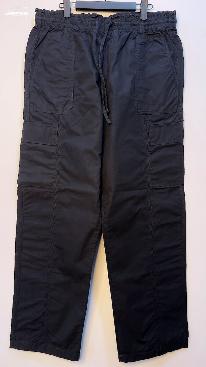 Pantalon cargo noir pour homme