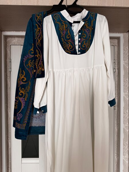 Комплект платье бельдимче,пояс. Мужская рубашка хl