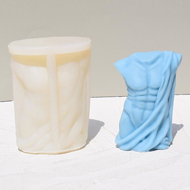 Half naked man candle mould