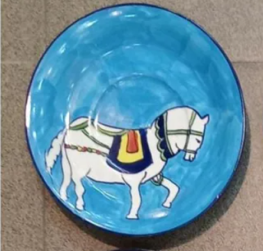 Blue Pottery Wall Hanging Plates.