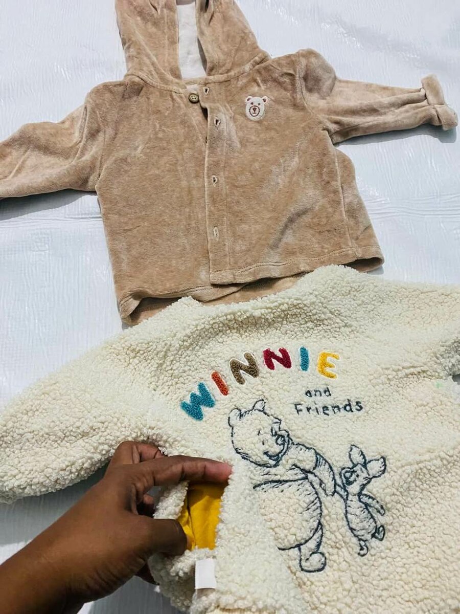 Baby hoodie and sweater set