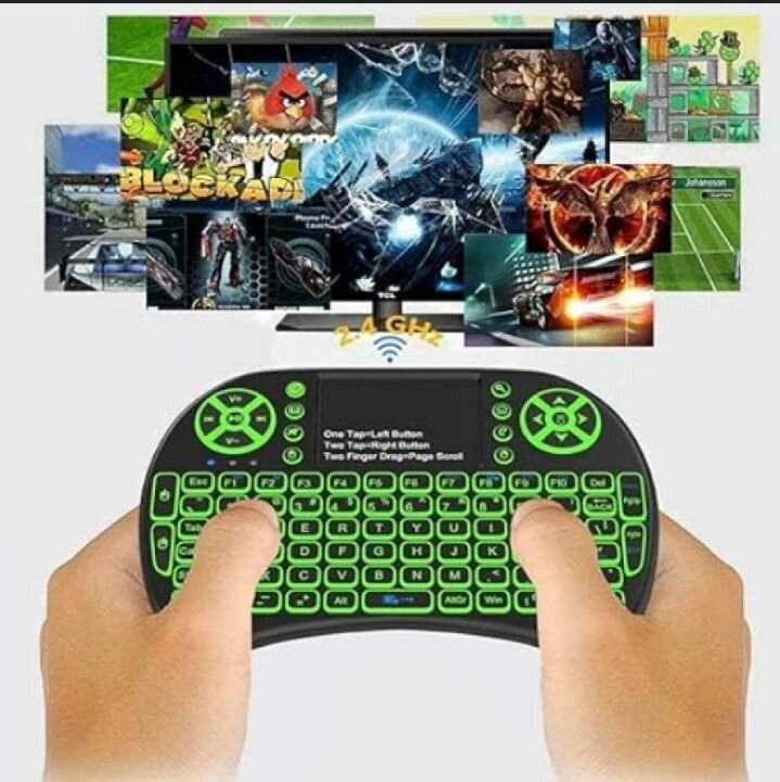 Min gaming keyboard with touchpad
