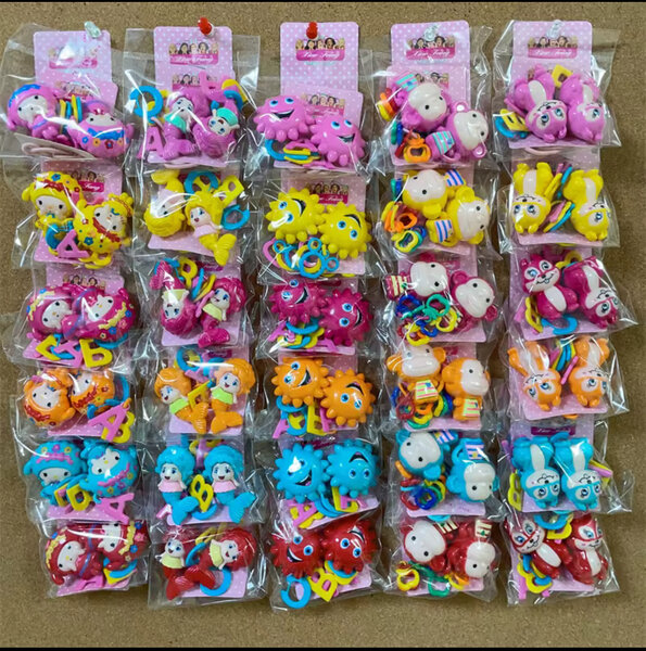 Lot de pinces à cheveux colorées