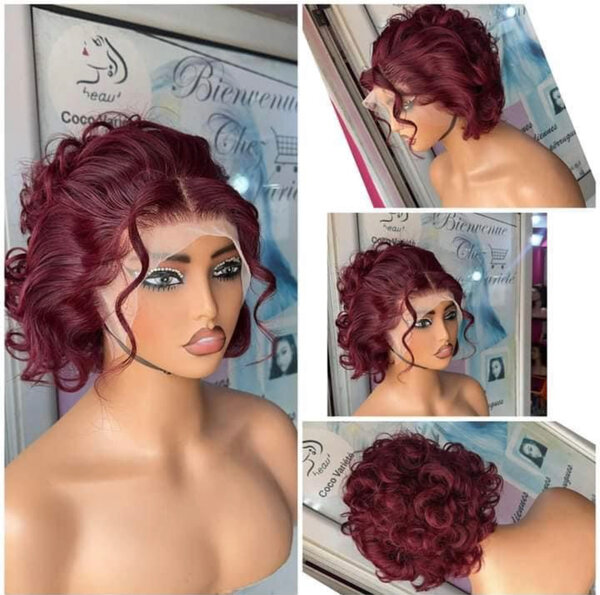 Perruque Bouclée en Dentelle