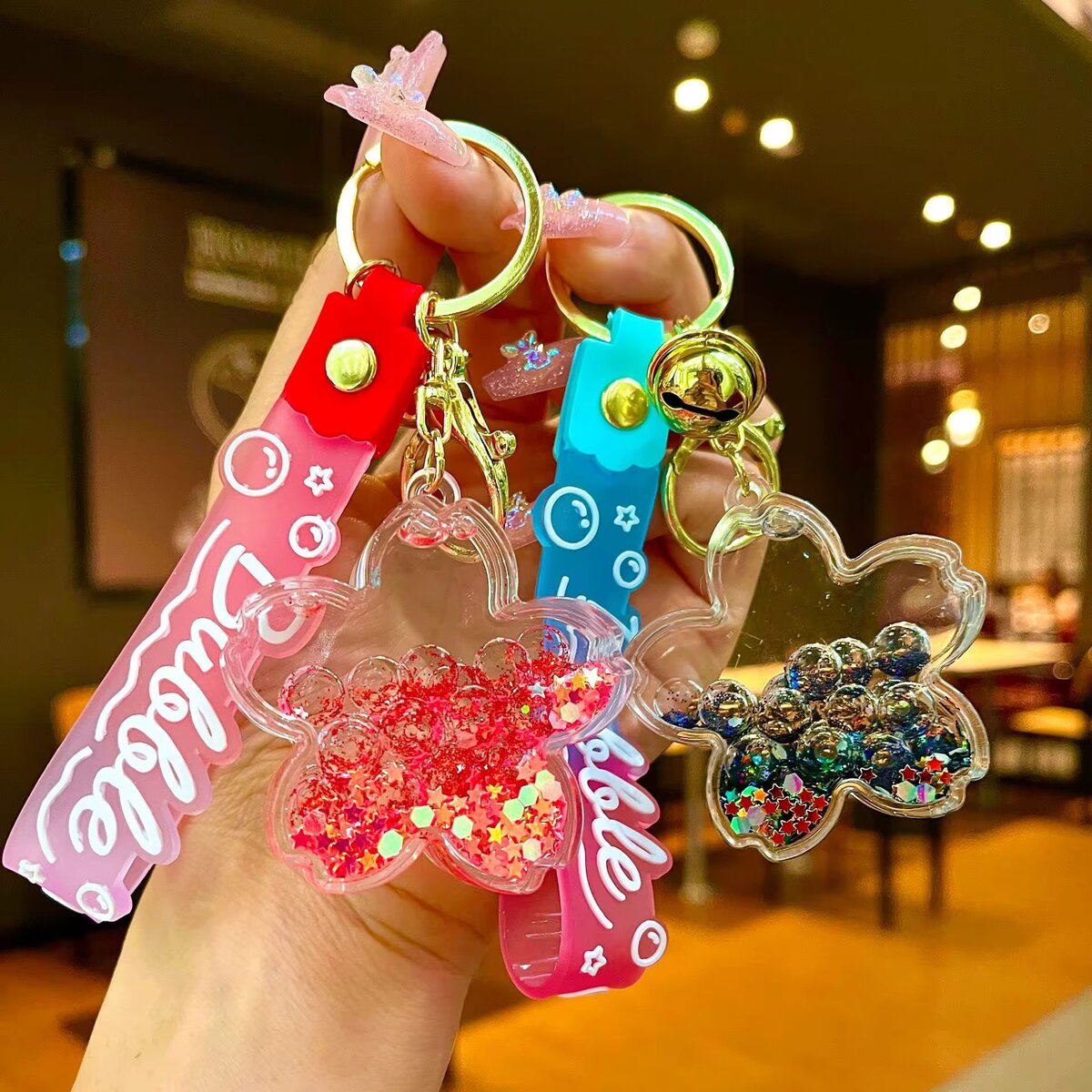 Porte-clés Papillon à Paillettes