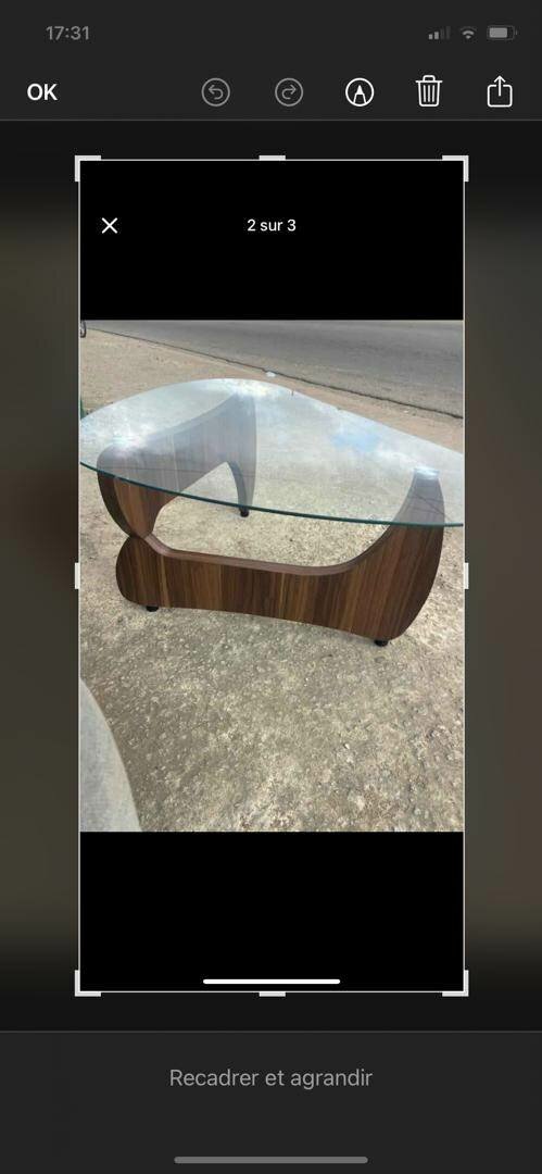 Table basse en verre moderne