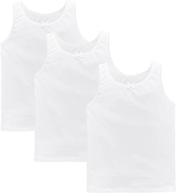 Débardeurs blancs pour filles