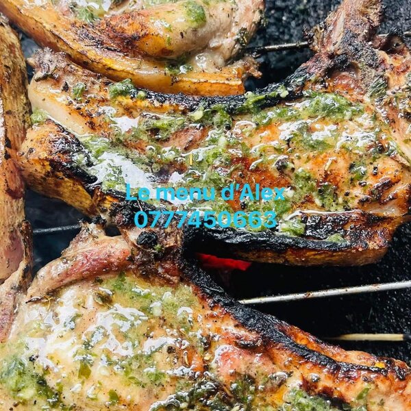 Côte de porc braisée