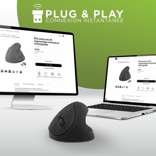Souris ergonomique sans fil